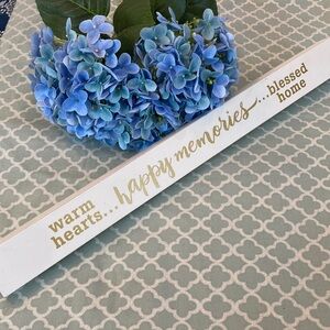 Dayspring Warm Hearts Happy Memories Blessed Home Wooden Sign Decor